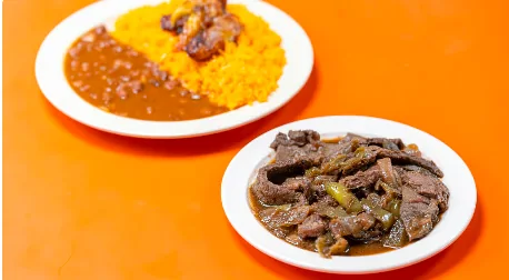 Pepper steak with rice