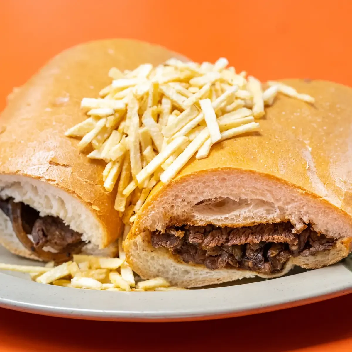 Steak sandwich served at Margon